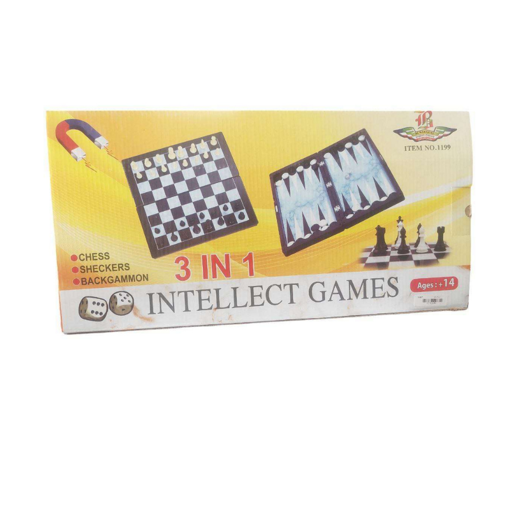 Intellect Games 3 in 1 (Chess-Sheckers-Backgammon)