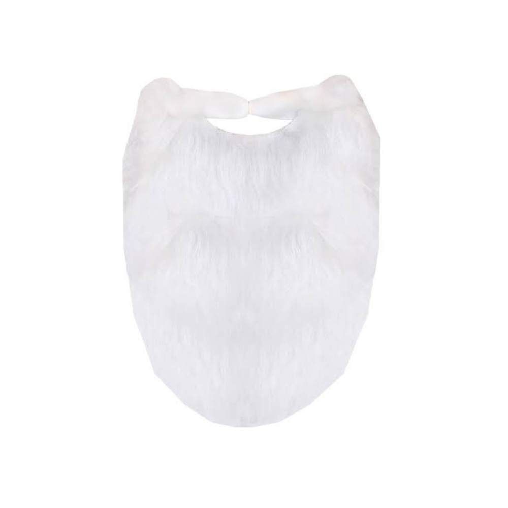 Deluxe White Faux Fur Costume Beard