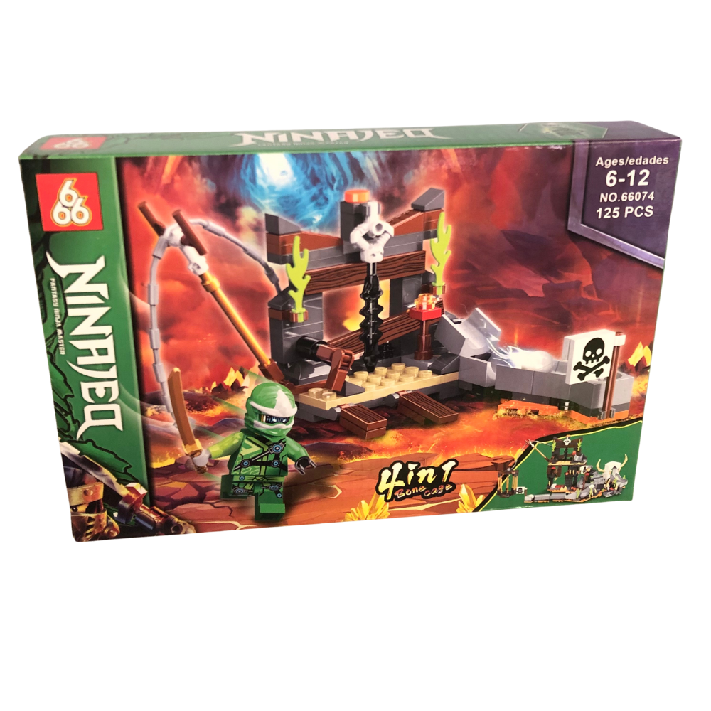 NINJAO Fantasy Ninja Master 4-in-1 Bone Cage Building Set NO.66074