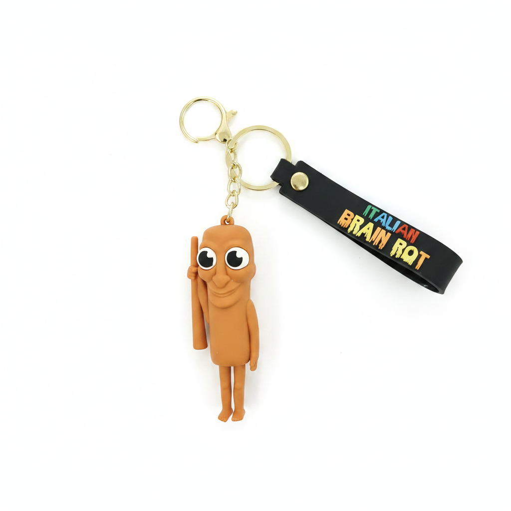 TUNG TUNG SAHUR-Brain Characten Keychain