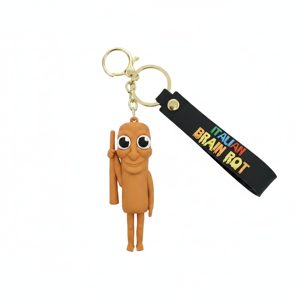 TUNG TUNG SAHUR-Brain Characten Keychain