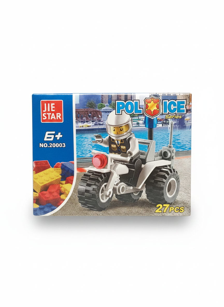 JIE STAR Police Series Police Officer & ATV Building Blocks Set NO.20003