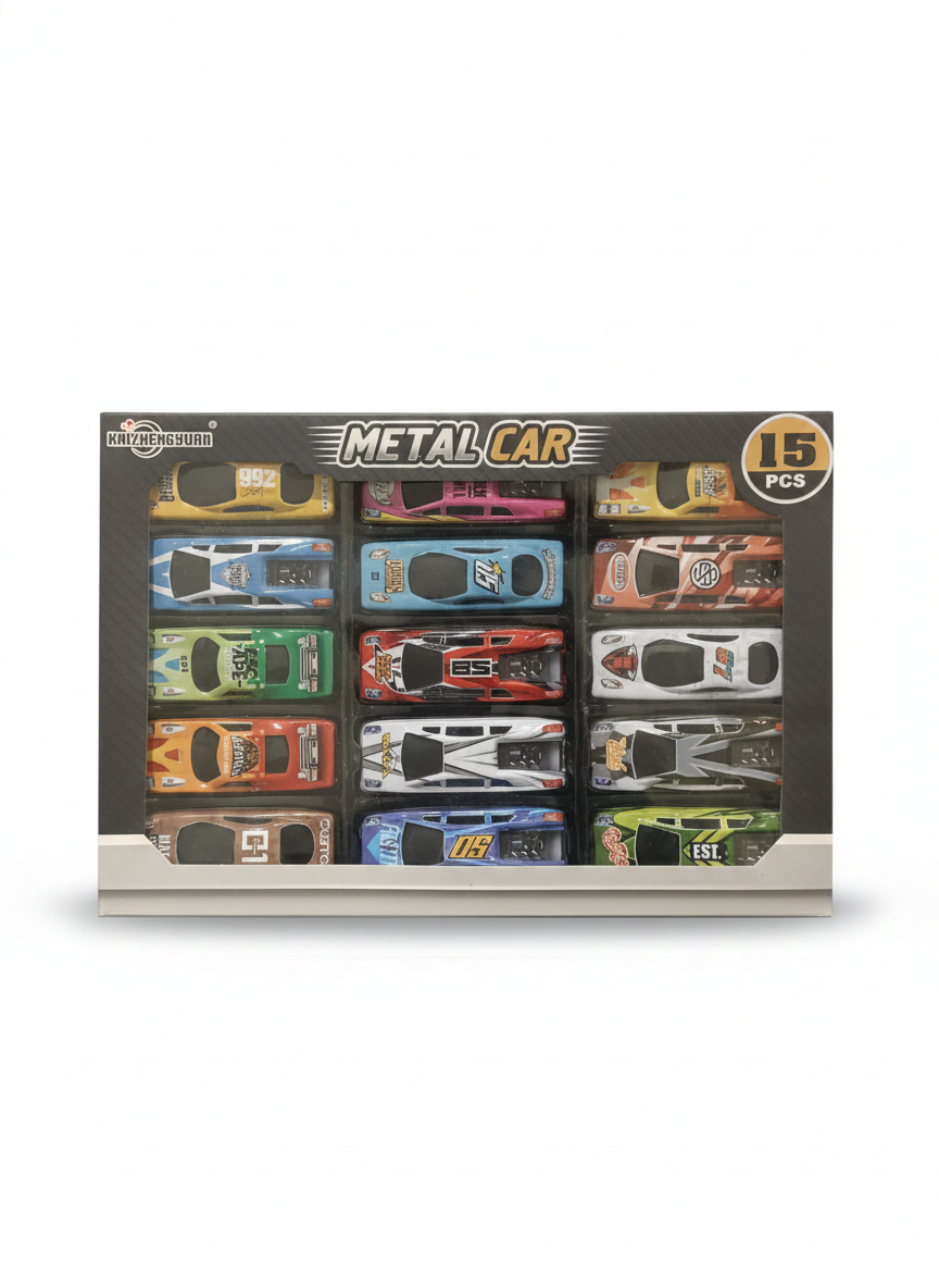 KAIZHENGYUAN Metal Car 15 PCS Set