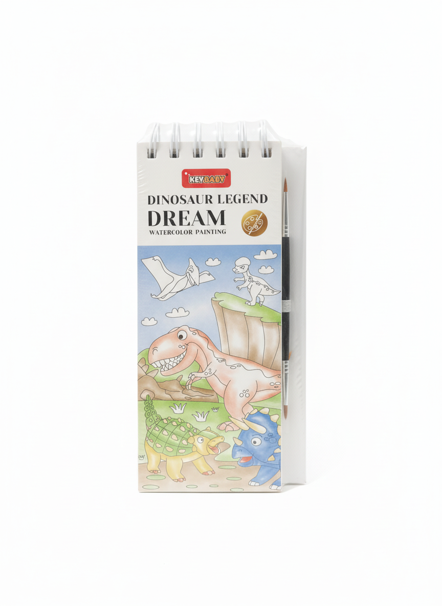 KEYBABY DINOSAUR LEGEND DREAM WATERCOLOR PAINTING