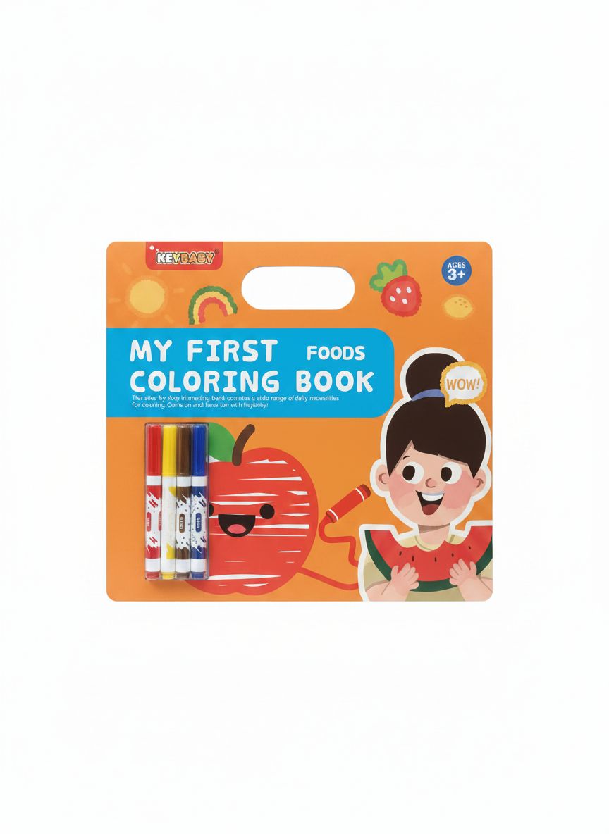 KEYBABY My First Foods Coloring Book