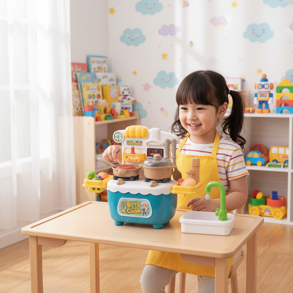 Kaidile Small Kitchen Multi-function Play Set