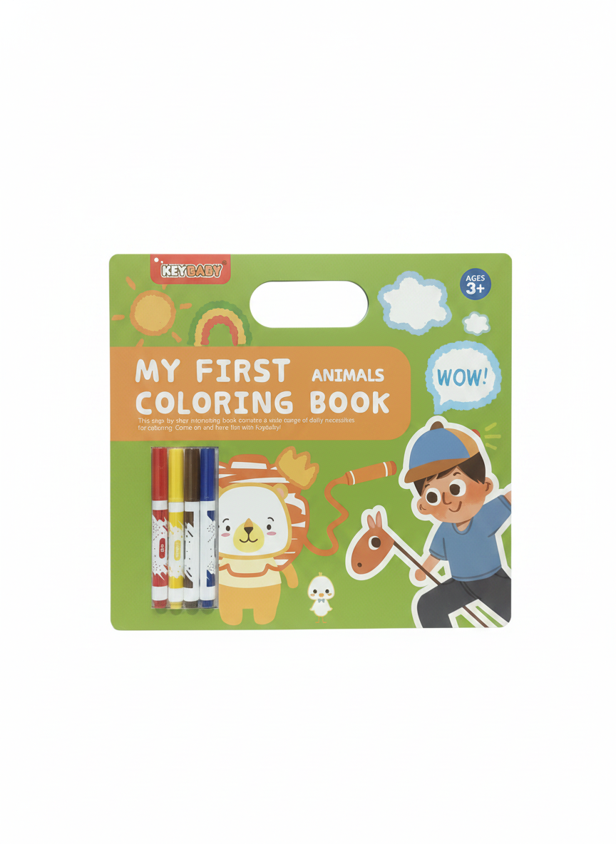 Keybaby My First Animals Coloring Book