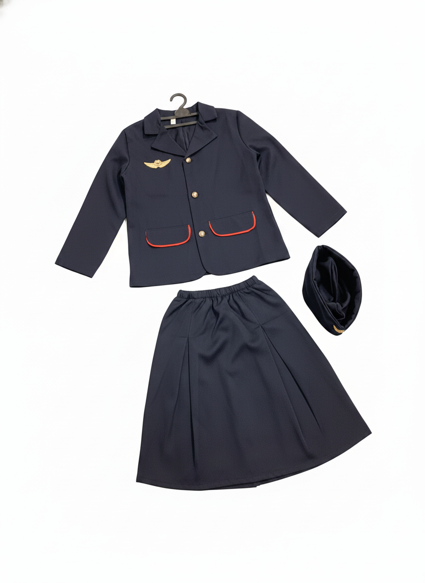 Kids' Airline Professional Dress-Up Girl Costume Set