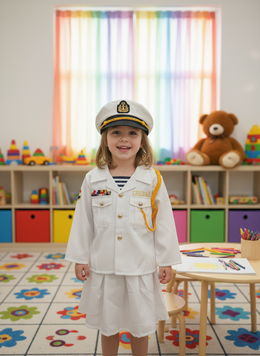 Girl Egyptian Police Officer Dress-Up Costume Set