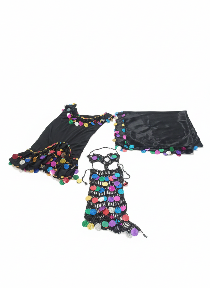 Kids' Sparkling Arabian Princess Costume Set