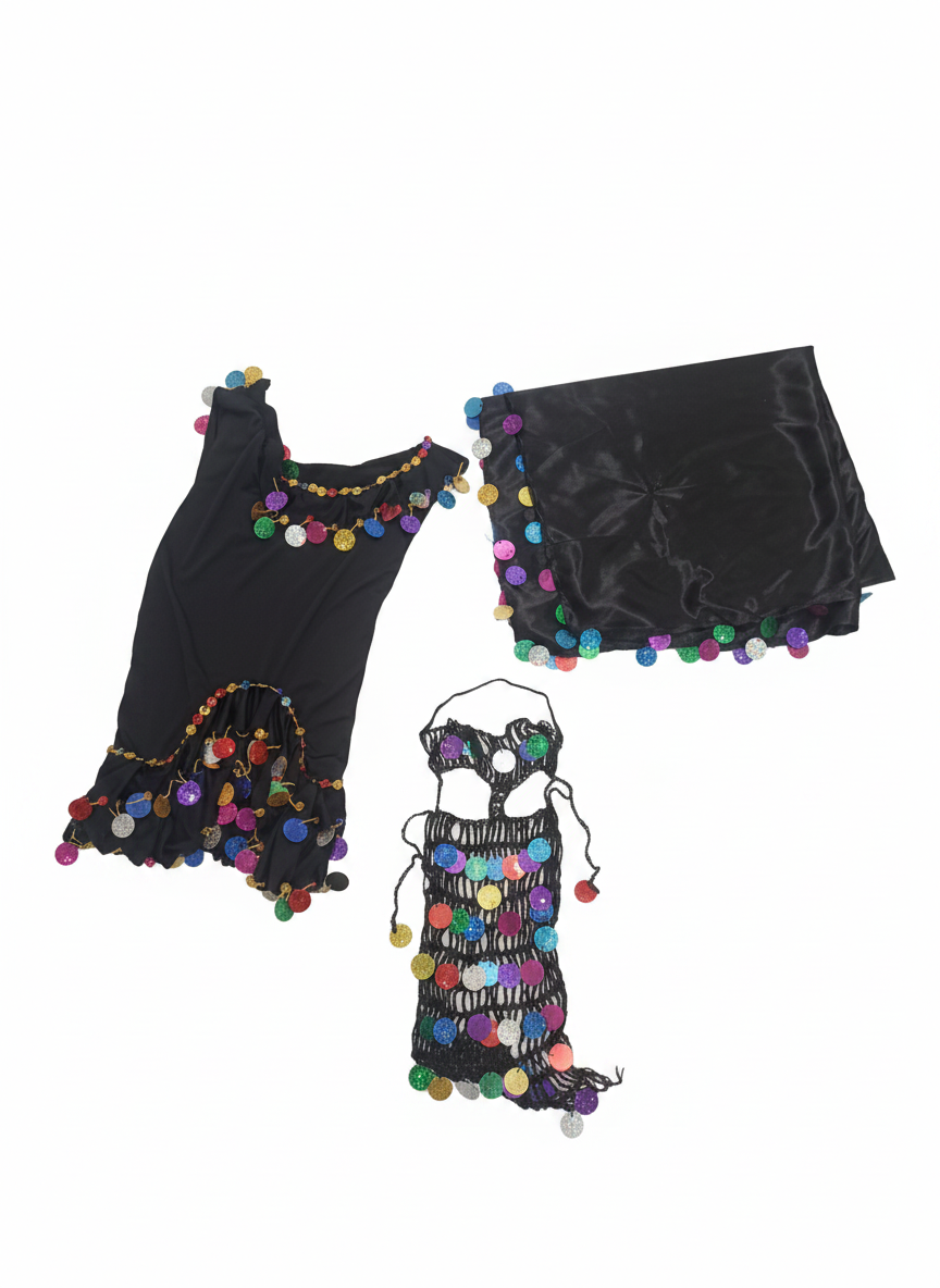 Kids' Sparkling Arabian Princess Costume Set