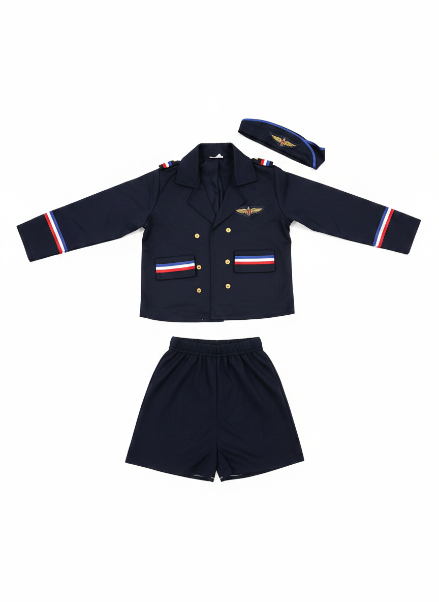 Kids' Deluxe Airline Pilot / Flight Attendant Role Play Costume