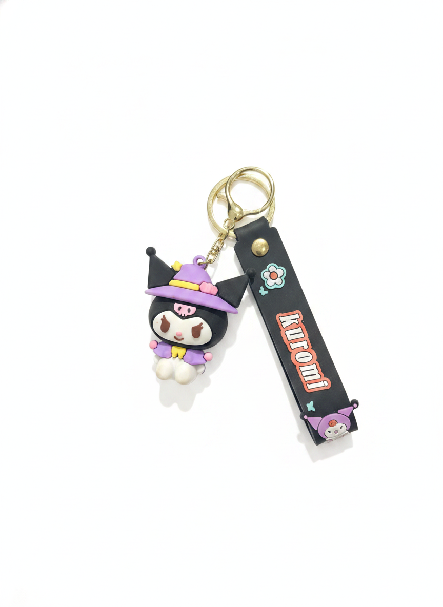 Kuromi Witch Character Keychain