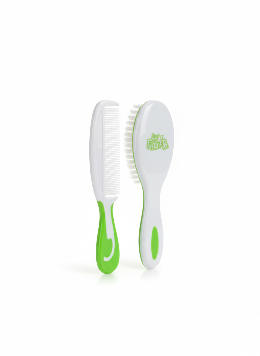 LA FRUTA Baby Comb & Brush Set