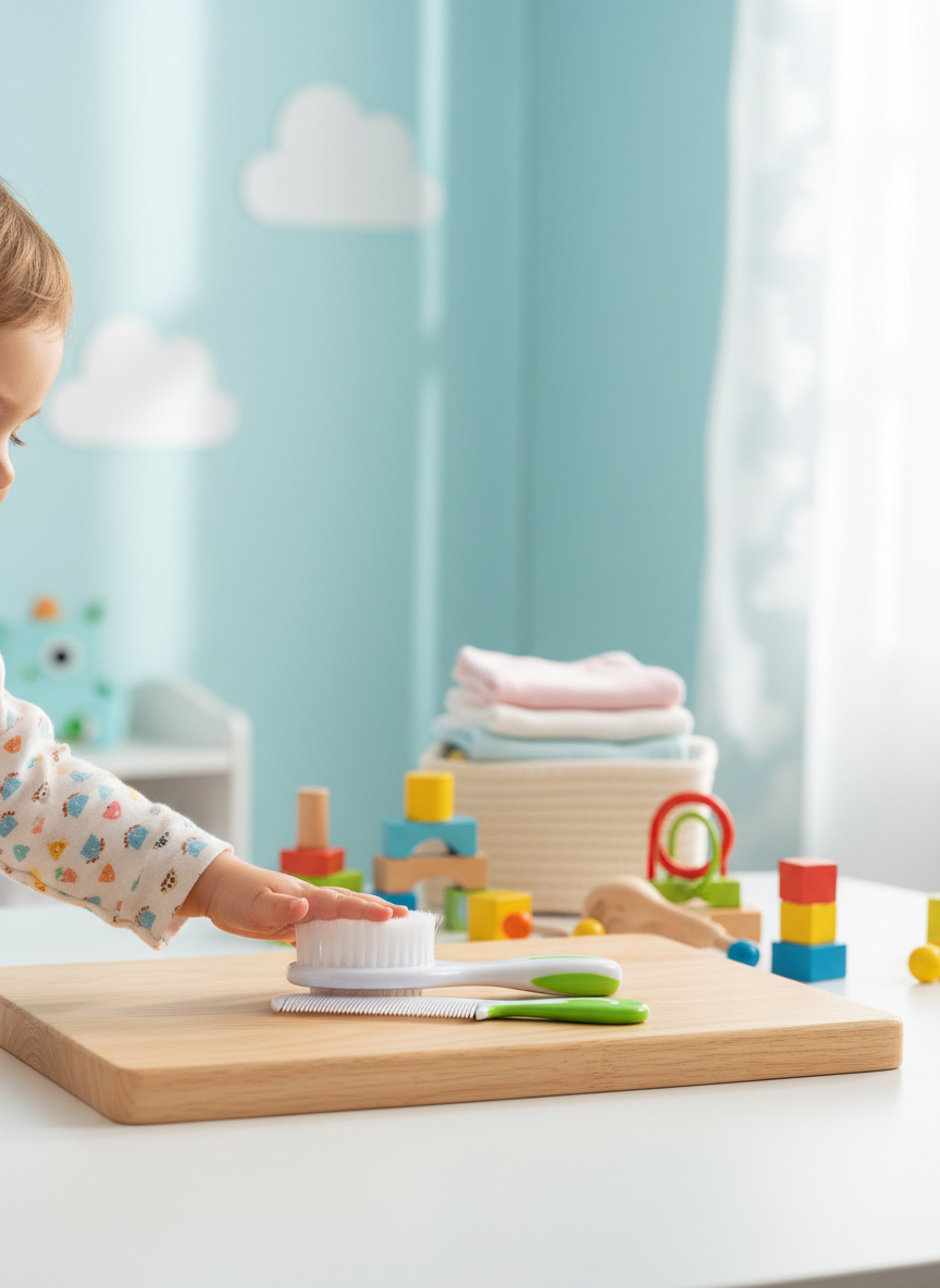 LA FRUTA Baby Comb & Brush Set
