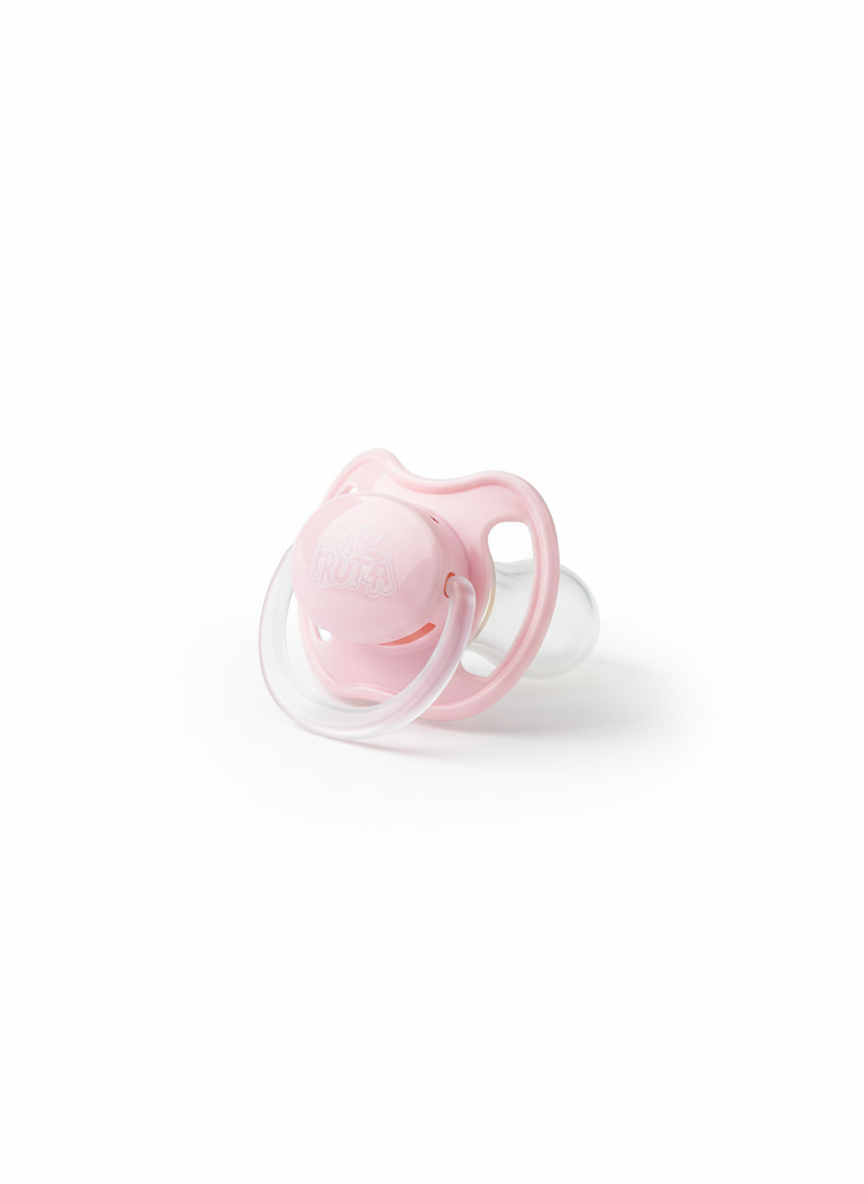 LA FRUTA Round Pacifier (18+ Months, Pink)