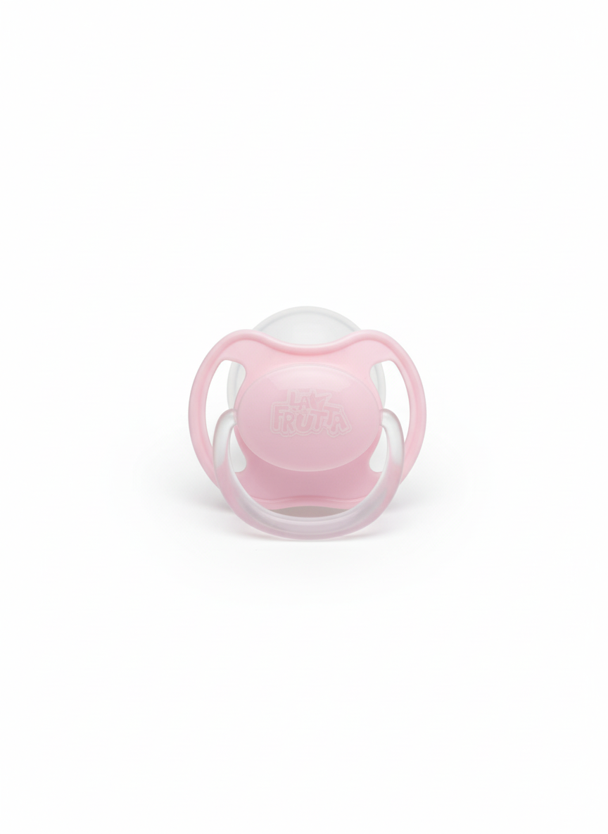 LA FRUTA Round Pacifier (18+ Months, Pink)