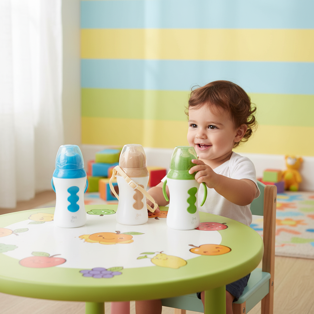 LA FRUTA Thermal Feeding Bottle With Handle 240ml