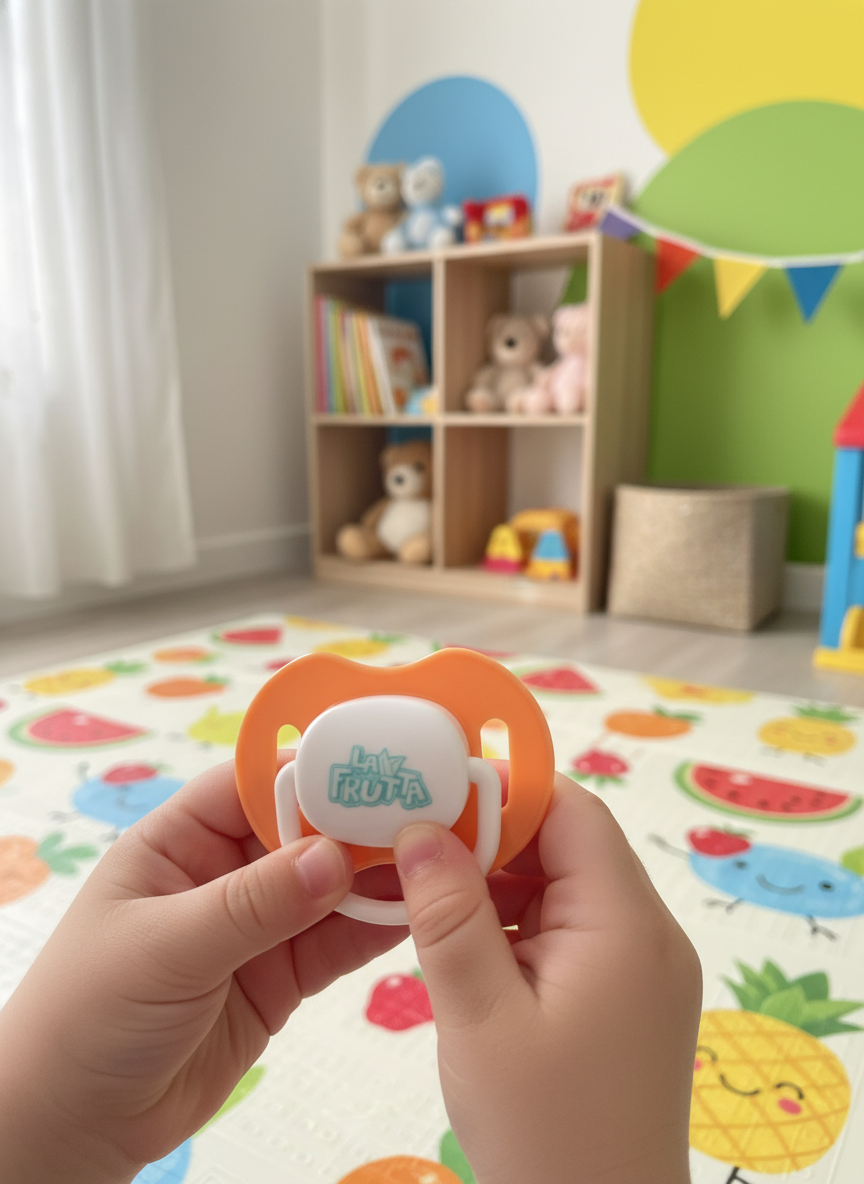 LA FRUTTA Round Pacifier with Holder