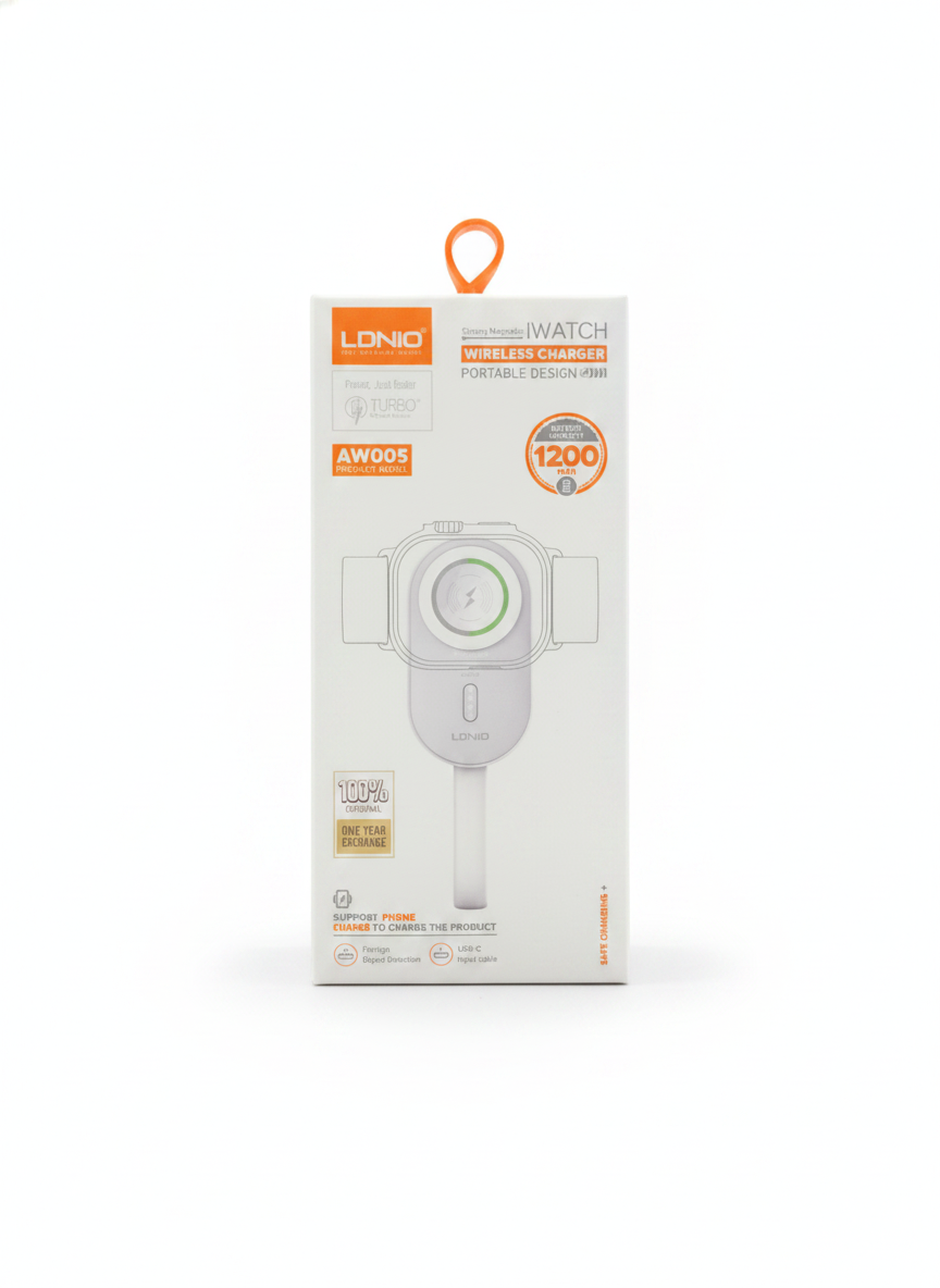 LDNIO Strong Magnetic iWatch Wireless Charger Portable Design AW005