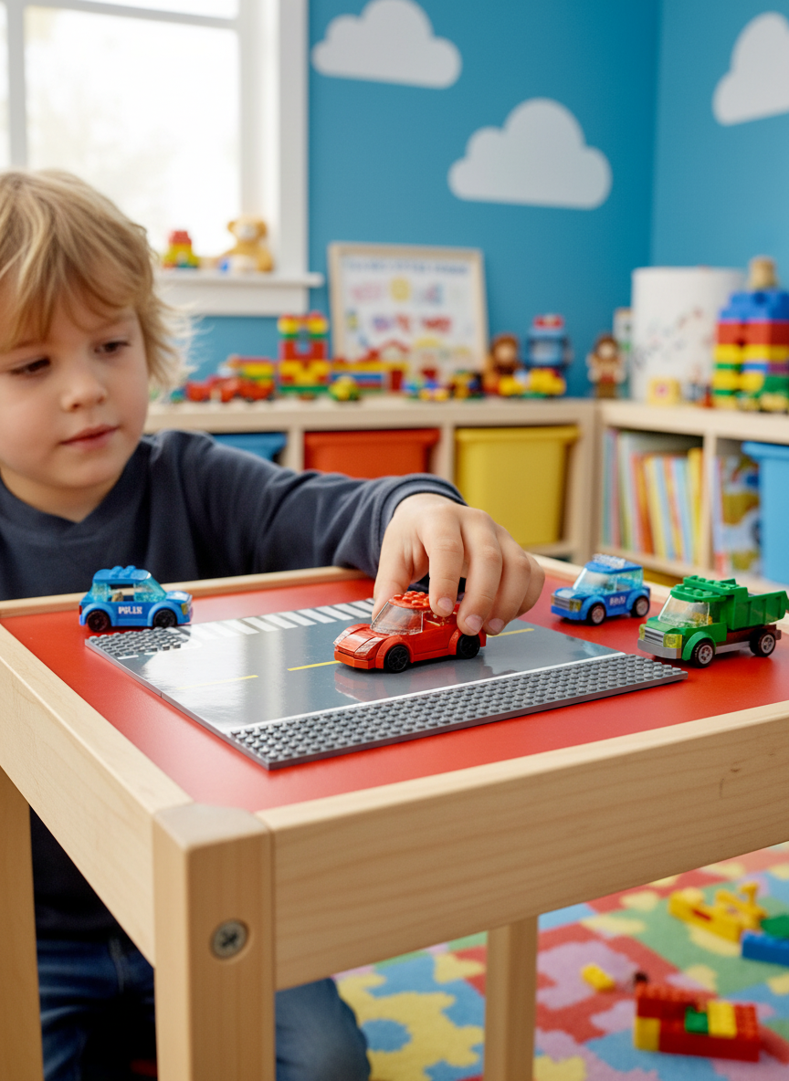 LEGO City Road Plate with Pedestrian Crossing and Road Markings