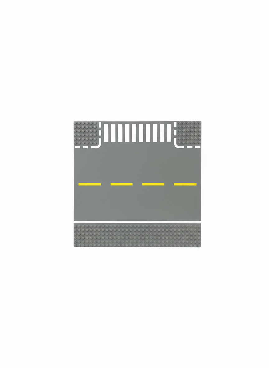 LEGO City Road Plate with Pedestrian Crossing and Road Markings