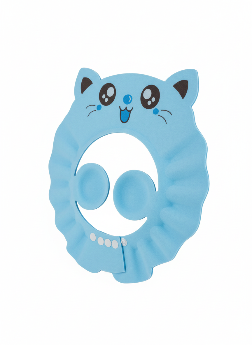 La Fruta Kids Blue Cat Animal Shower Cap