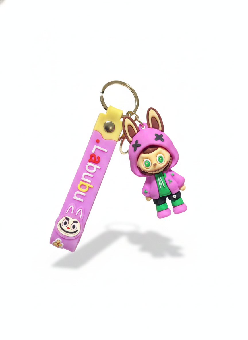 Labubu The Monsters Bunny Hood Keychain