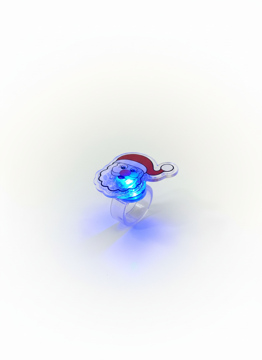 Light-Up Santa Claus Festive Ring