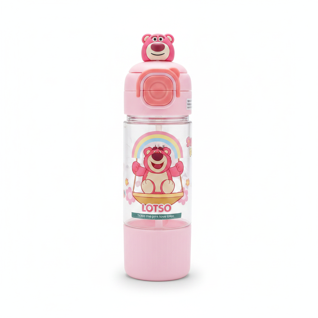 Lotso Bear Character Water Bottle (620 ML)