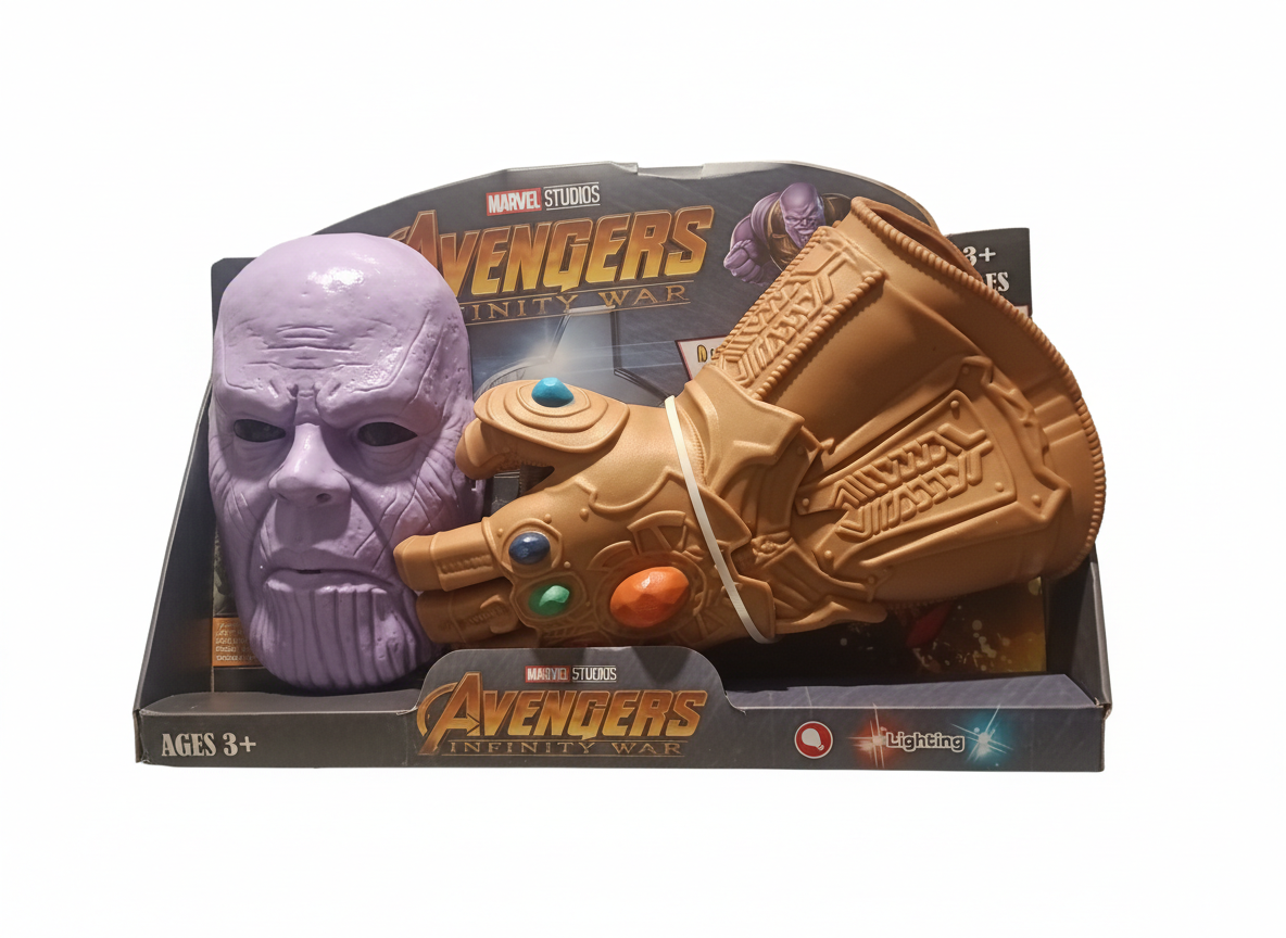 Marvel Studios Avengers Infinity War Thanos Mask & Light-Up Infinity Gauntlet Set