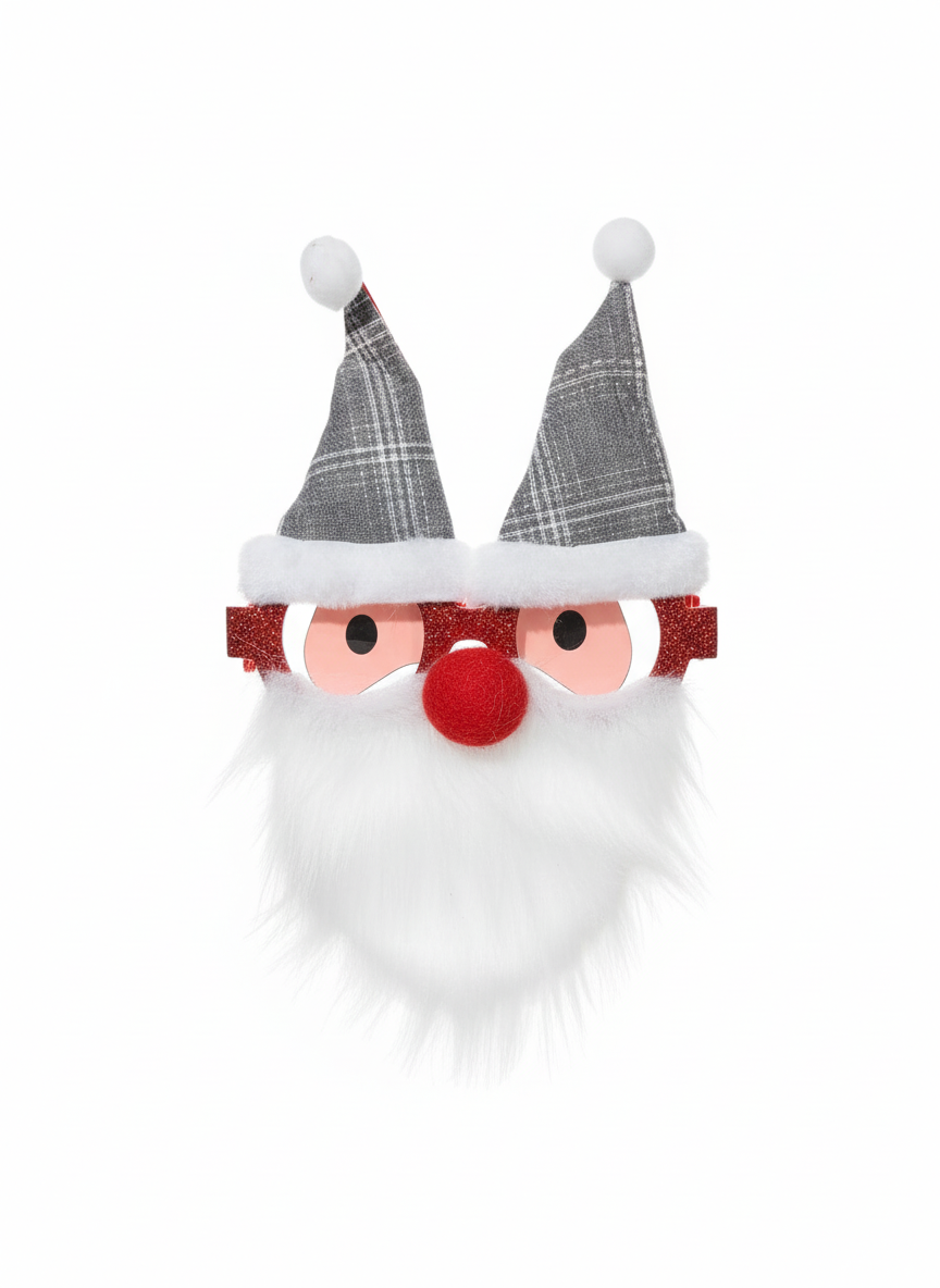 Merry Christmas Santa Claus Novelty Headband Glasses