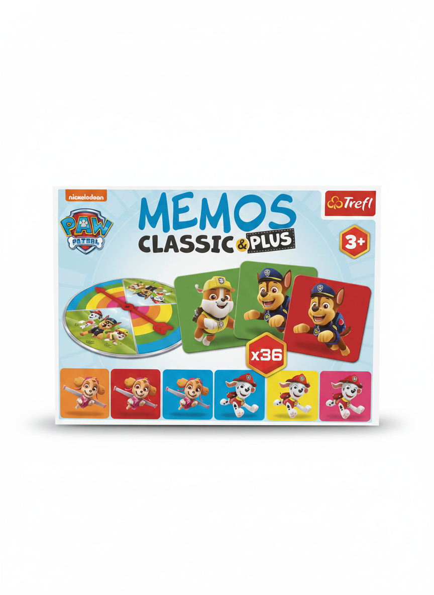 Nickelodeon PAW PATROL MEMOS CLASSIC & PLUS Memory Game