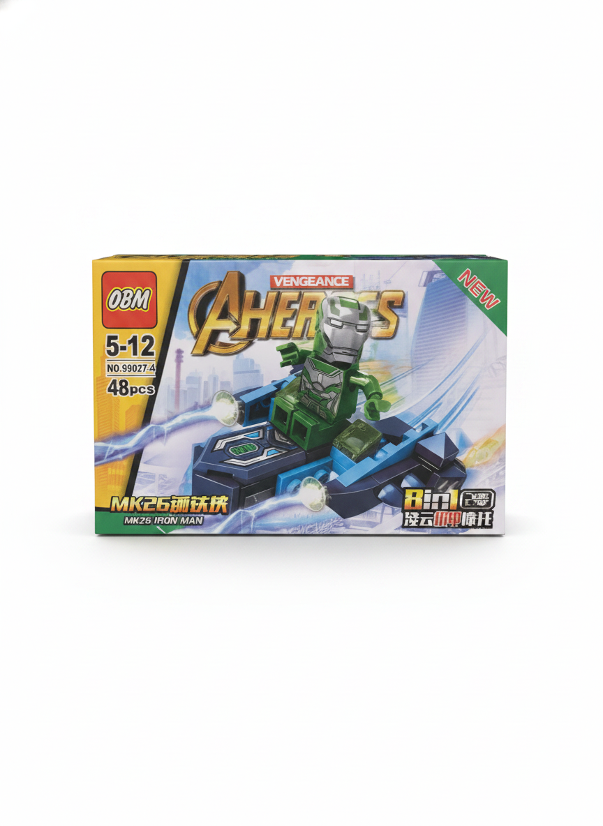 OBM Vengance Heroes MK26 Iron Man Building Blocks Set