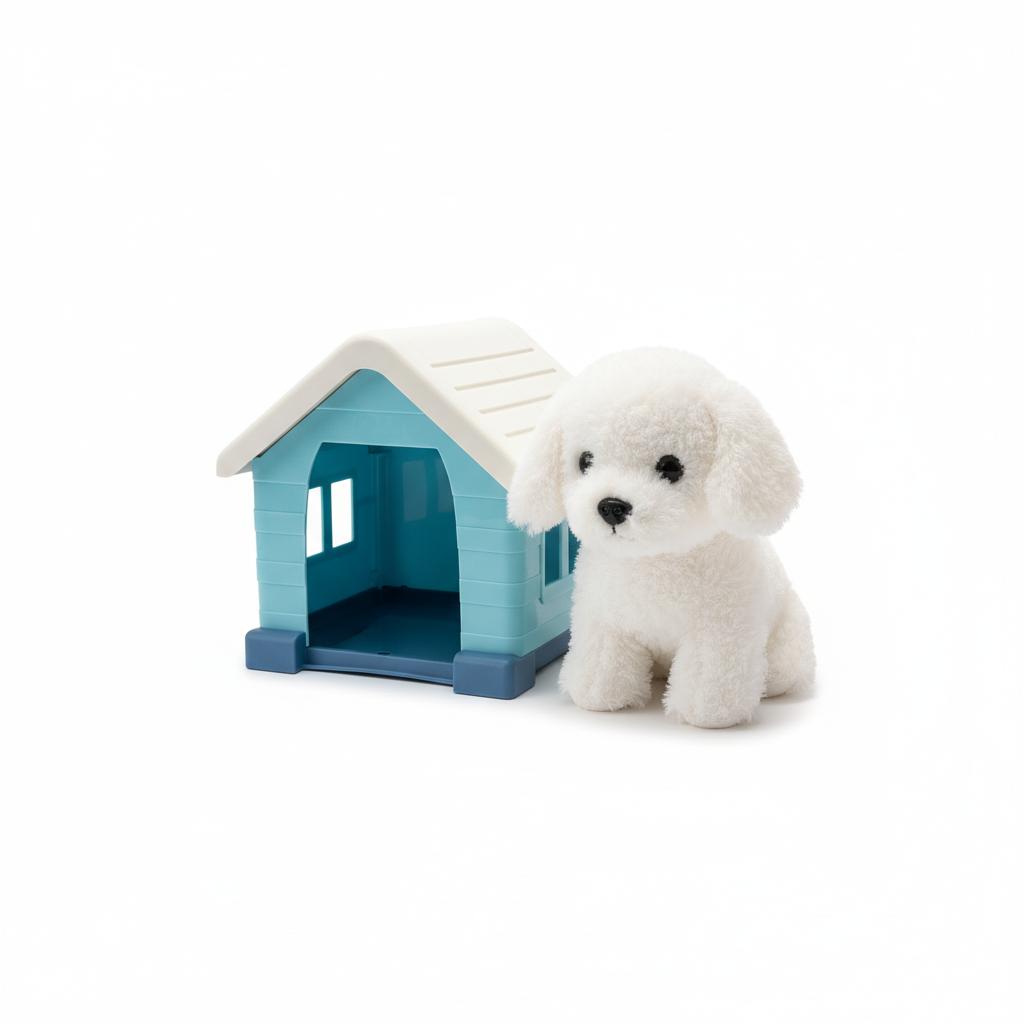 Pets! Lovely Mini Plush Pet & PetHouse - Electronic Plush Pet Series