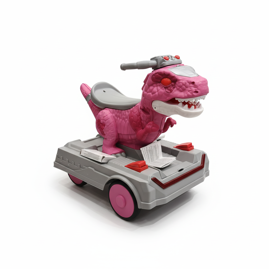 Pink T-Rex Ride-On Toy