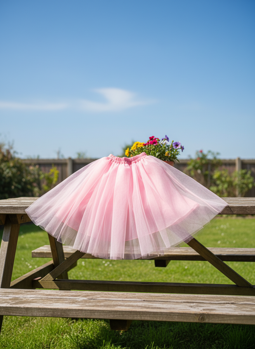 Pink Tulle Tutu Skirt