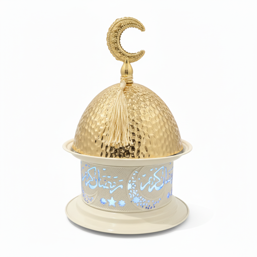 Ramadan Kareem Decorative LED Lantern & Treat Holder