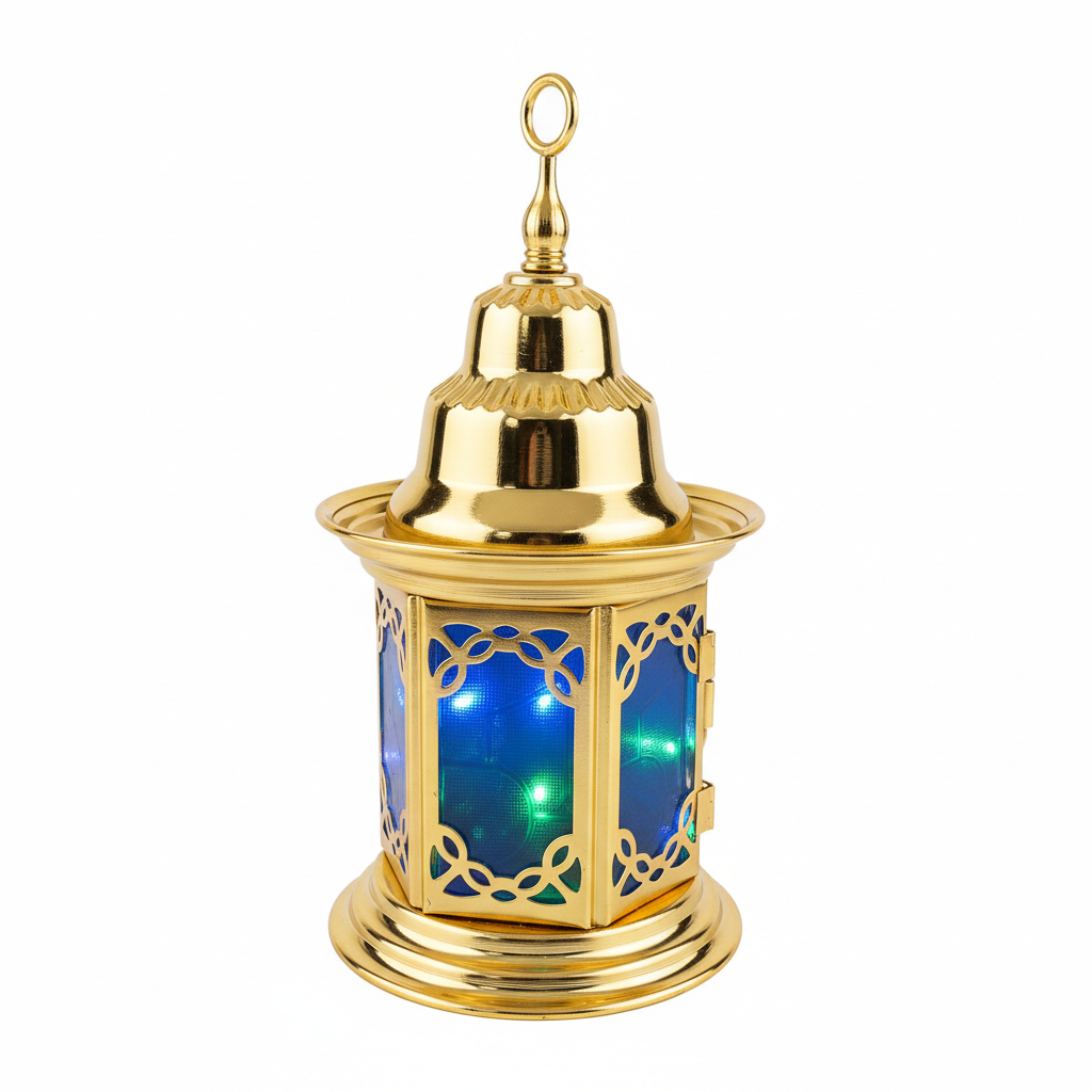 Ramadan Kareem Golden LED Lantern