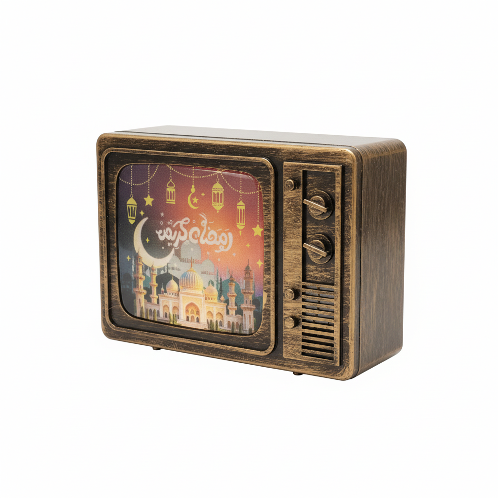 Ramadan Kareem Vintage TV Desk Decoration