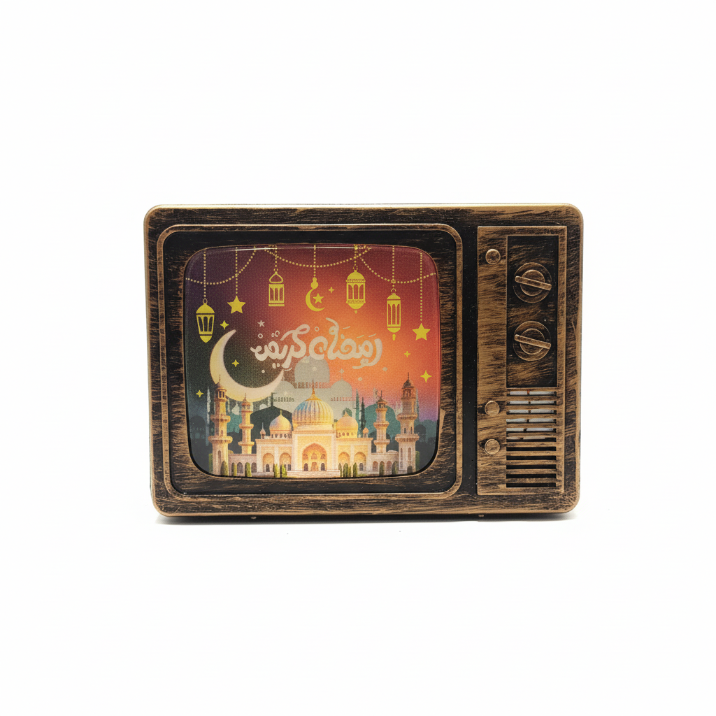 Ramadan Kareem Vintage TV Desk Decoration