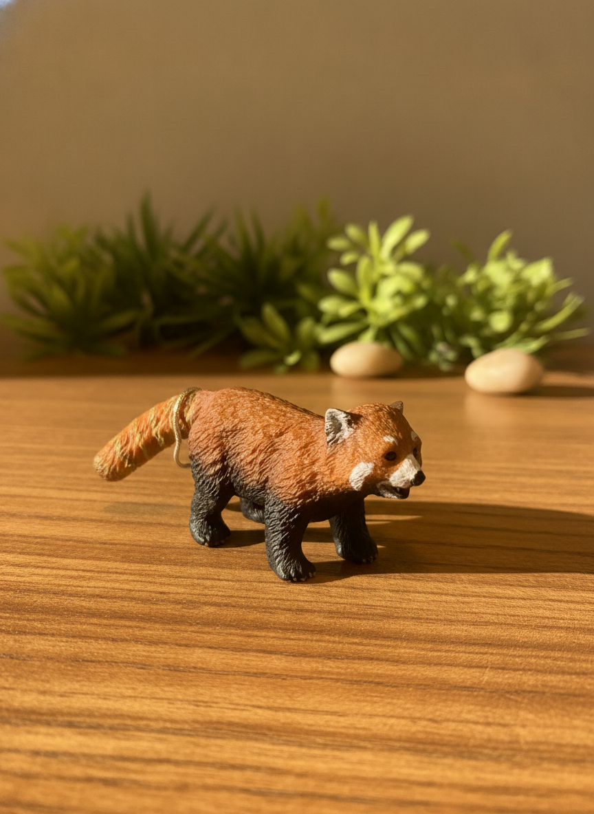 Red Panda Figurine Keychain