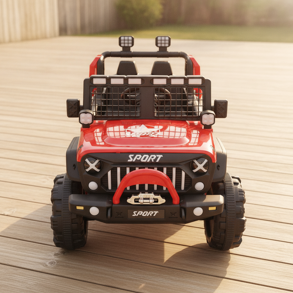 Red Sport Off-Road Ride-On Jeep