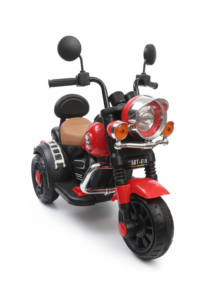 SBT-618 Kids' Electric 3-Wheel Ride-On Motorcycle