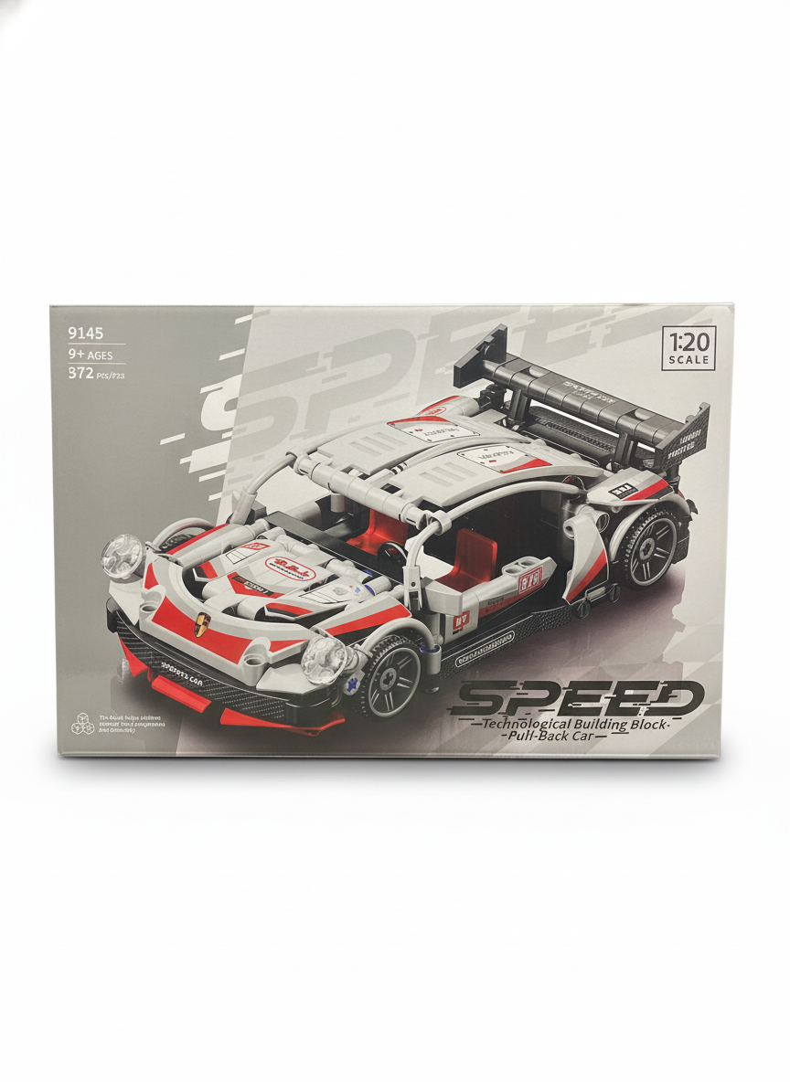SPEED 9145 Sports Car Technological Building Block - Pull-back Car