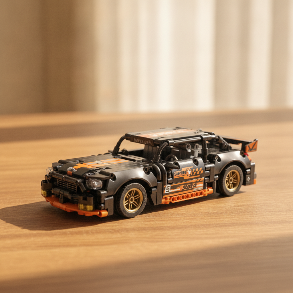 SUPERCAR Realistic Models Pull Back Building Blocks (No. J2004)