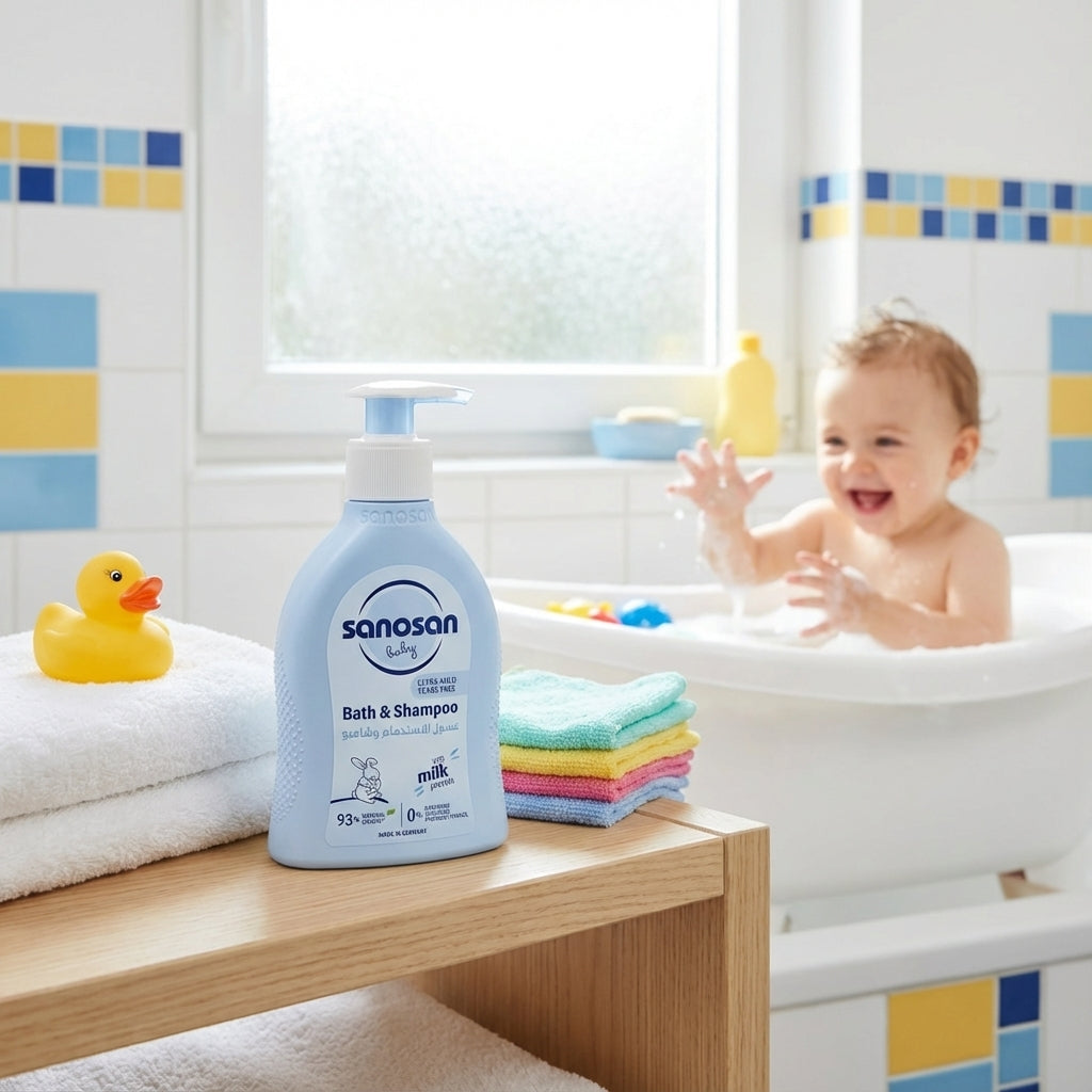 Sanosan Baby Bath & Shampoo, 200 ML