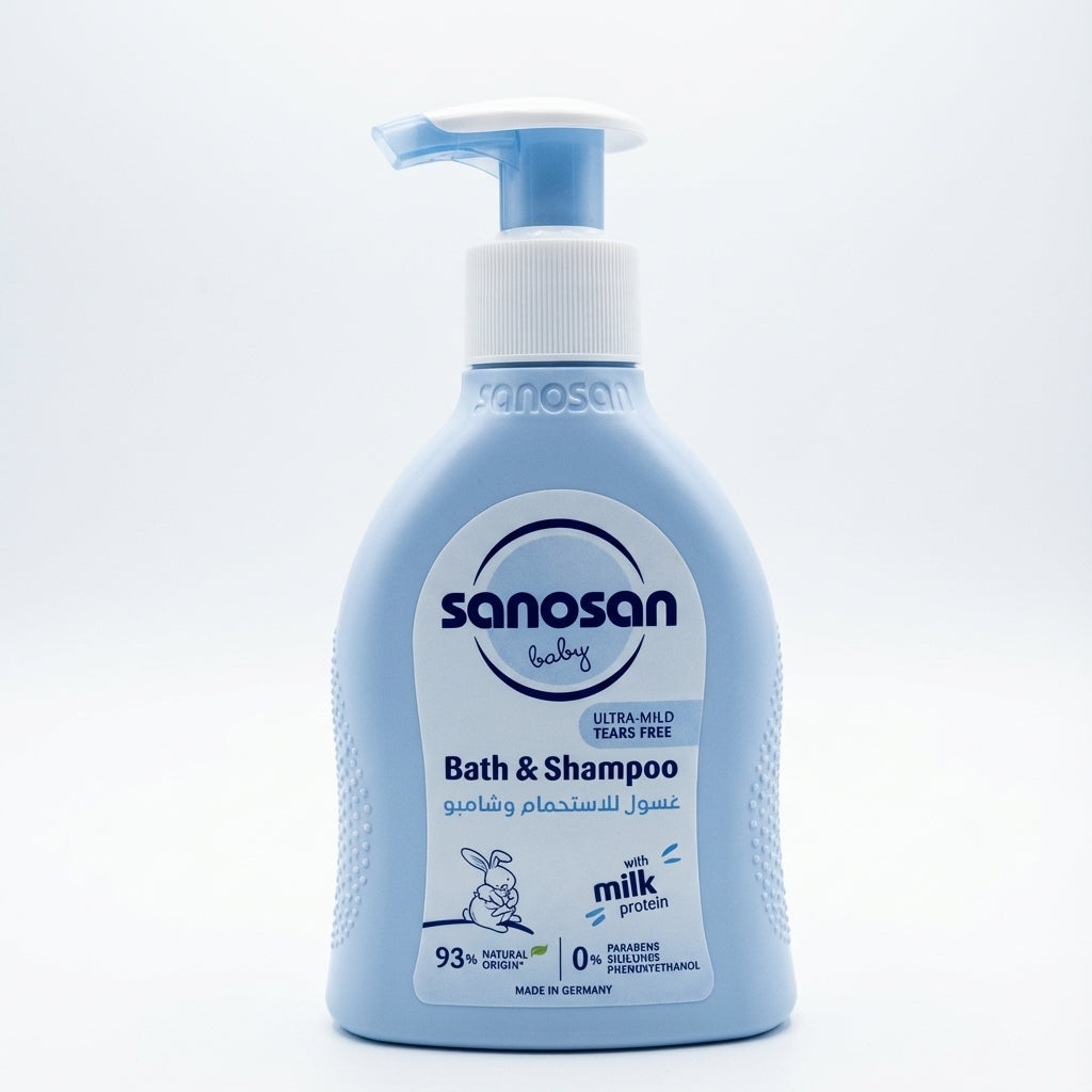 Sanosan Baby Bath & Shampoo, 200 ML