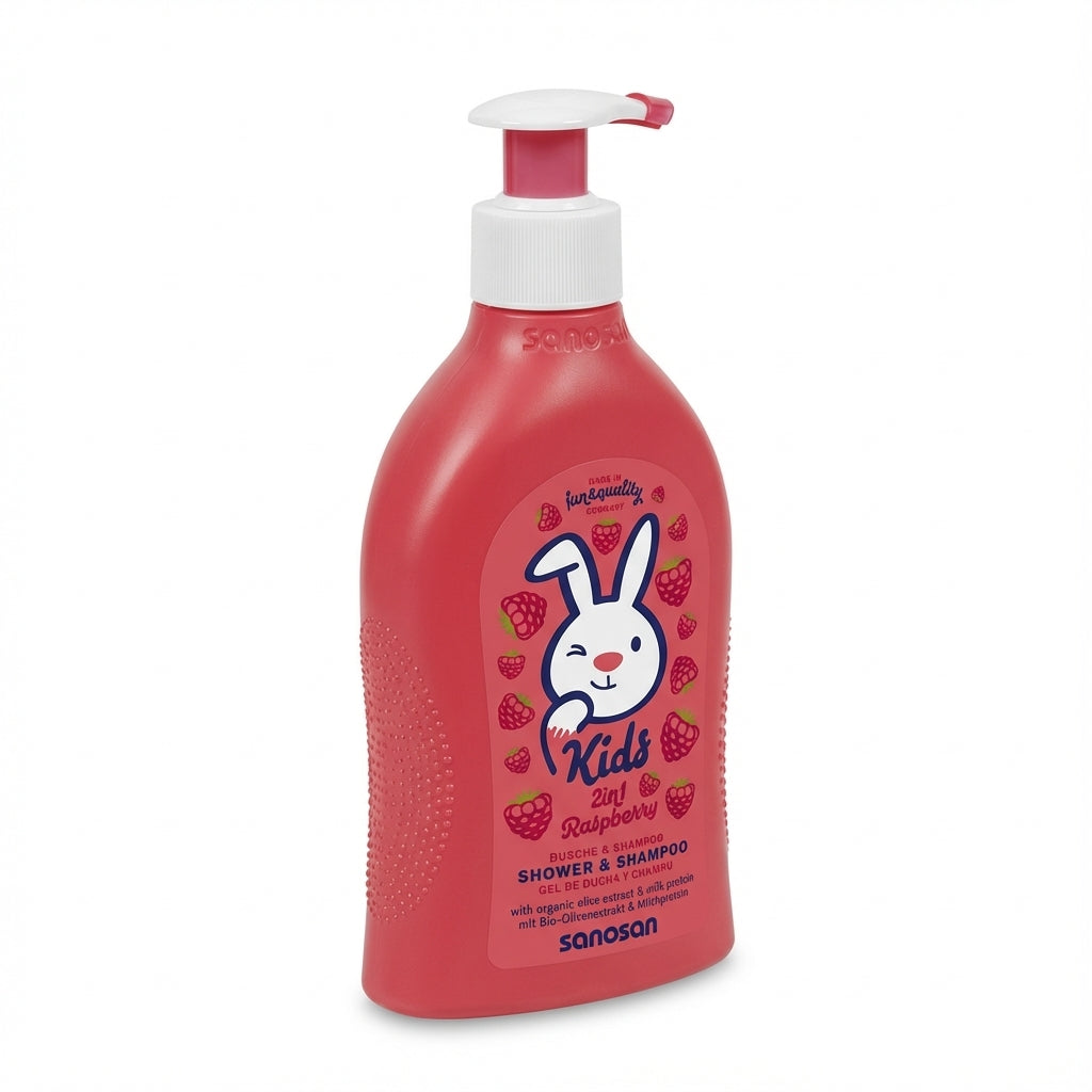 Sanosan Kids 2in1 Raspberry Shower & Shampoo, 400 ML