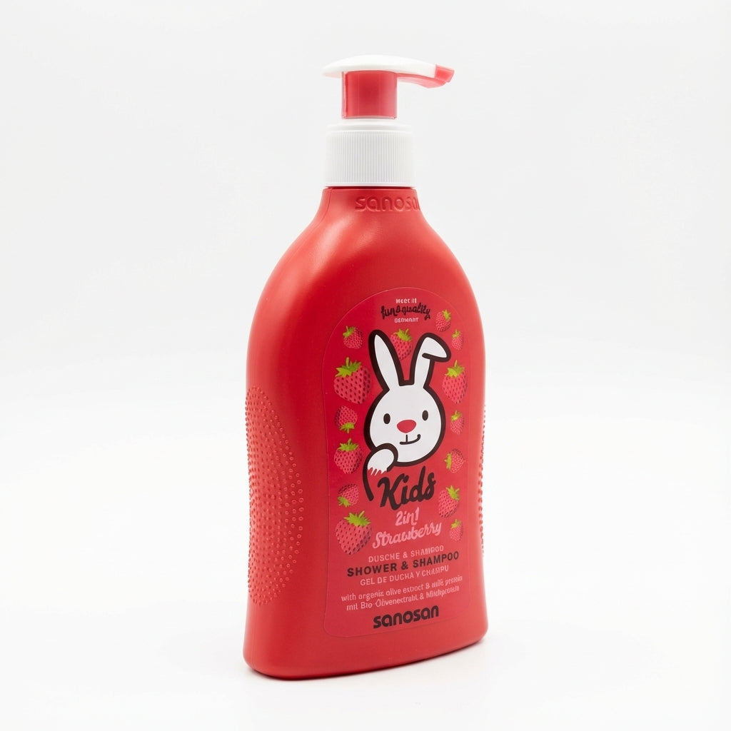 Sanosan Kids 2in1 Strawberry Shower & Shampoo, 400 ML